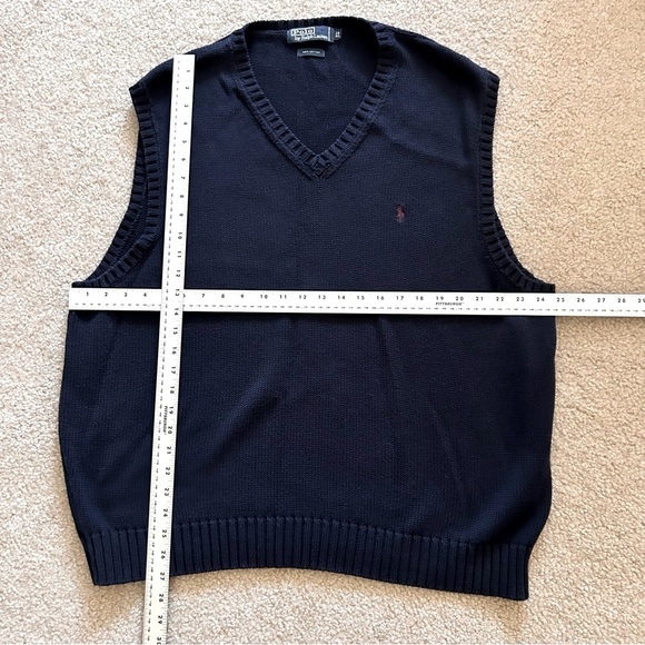 Polo Ralph Lauren V Neck Knit Sweater Vest - Picture 6 of 8